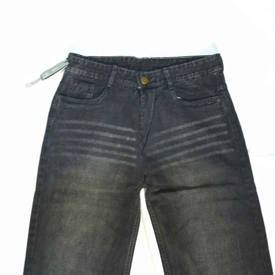 The Fade Black Whiskered Jeans (Close-up view of Washe(2009)