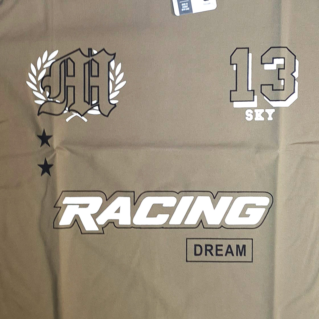 Olive Taupe "RACING DREAM 13" T-Shirt(1004)