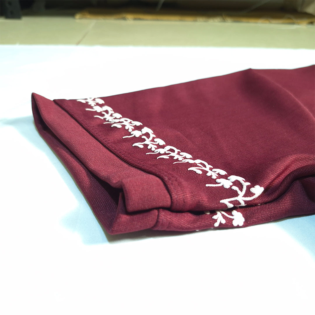 The Royal Floral Polo (Maroon) (1022)