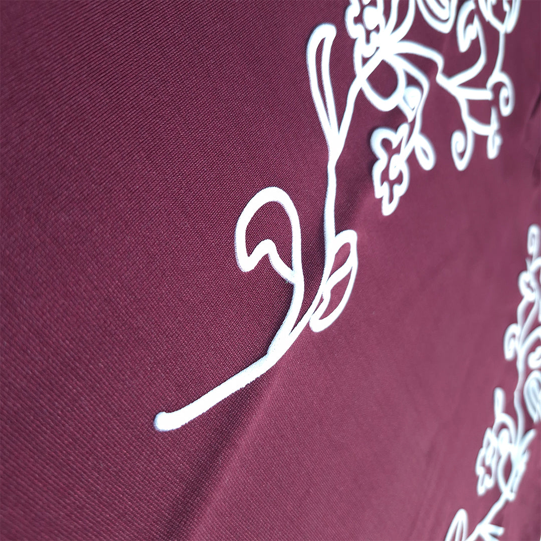 The Royal Floral Polo (Maroon) (1022)