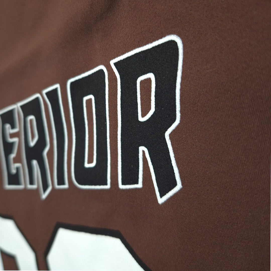 OFF WHITE AND BROWN' the Superior 08 Soccer T-Shirt.' (1001)