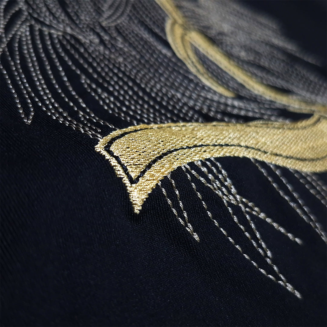 The Wild Horse Embroidered Tee (black)(1019)