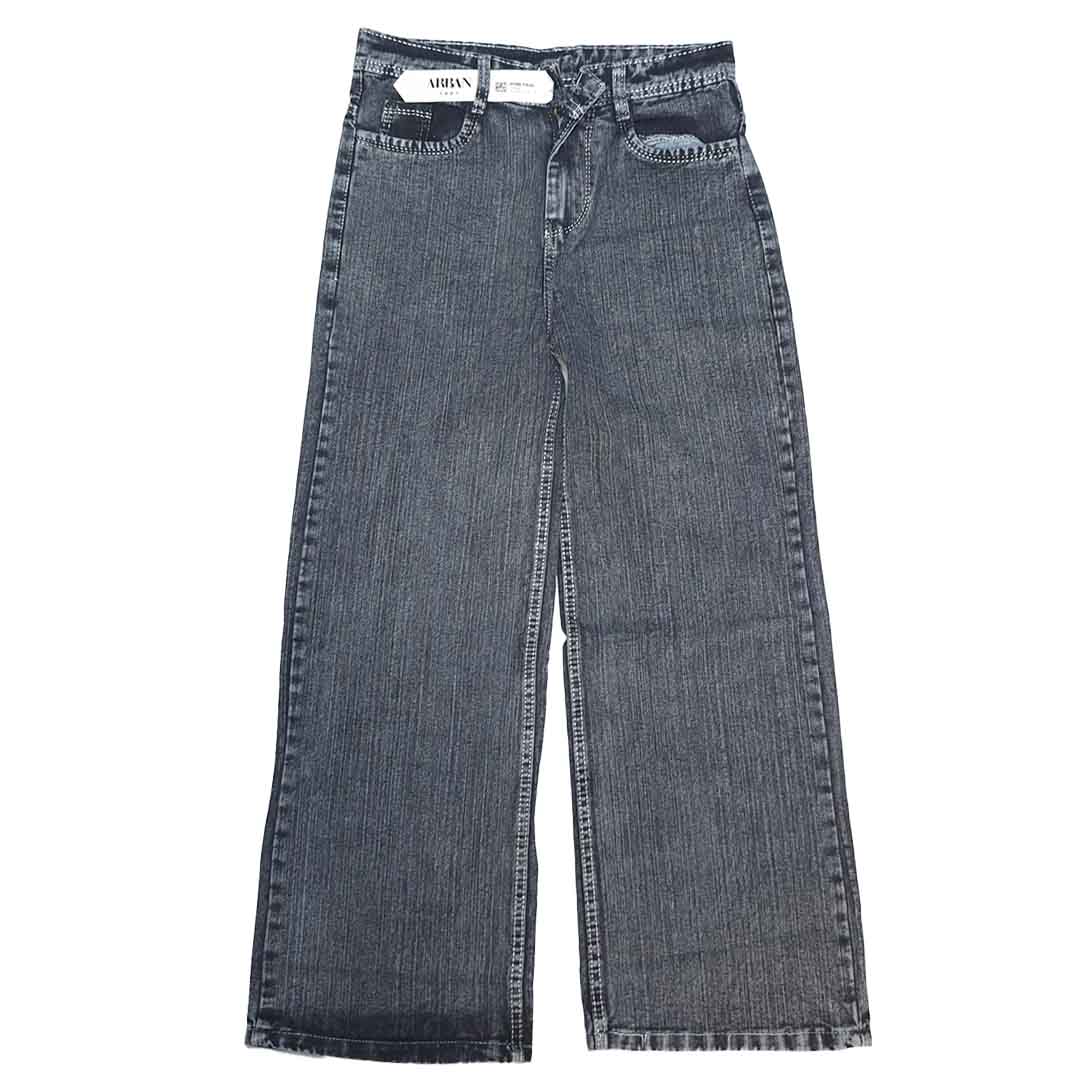 The Ash Grey Loose Fit Jeans (Washed Charcoal Grey / Straight Wide Leg)(2008)
