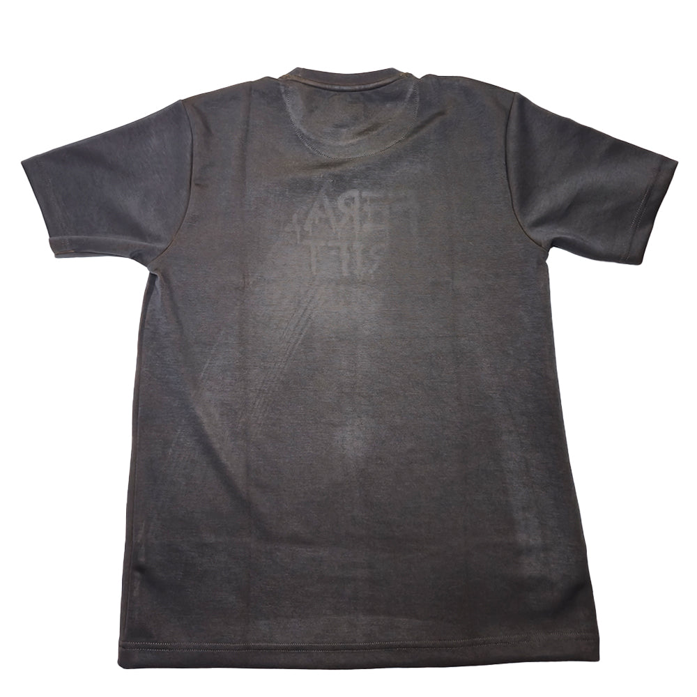 Clothora Men's Charcoal Grey Feral Rift Drip Graphic T-Shirt | Edge Streetwear Tee(1066)