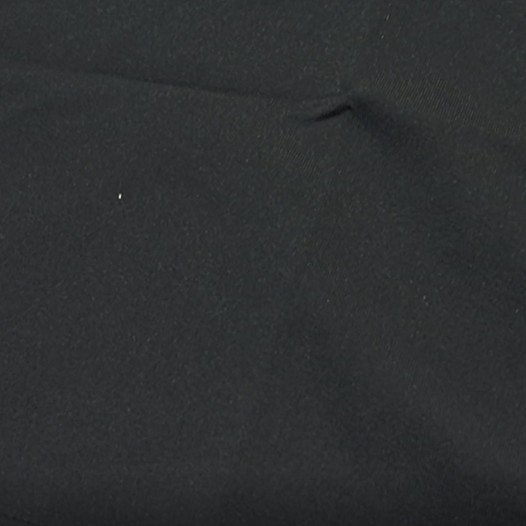 BLACK Men Old Money Style Solid Textured Knitted Snap-Button Collar Polo T-Shirt(1043)