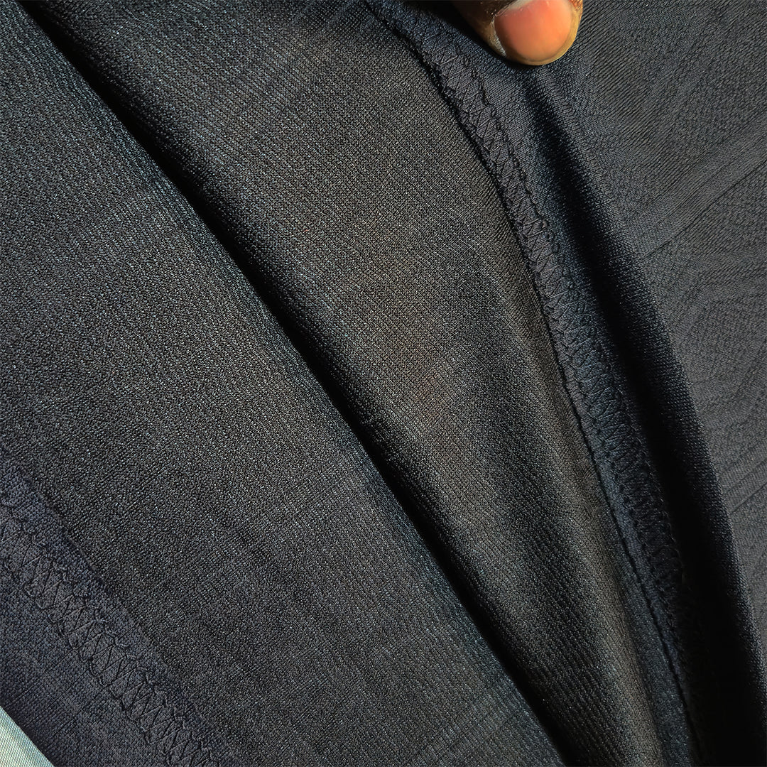 BLACK Men Old Money Style Textured Knitted Snap-Button (1037)