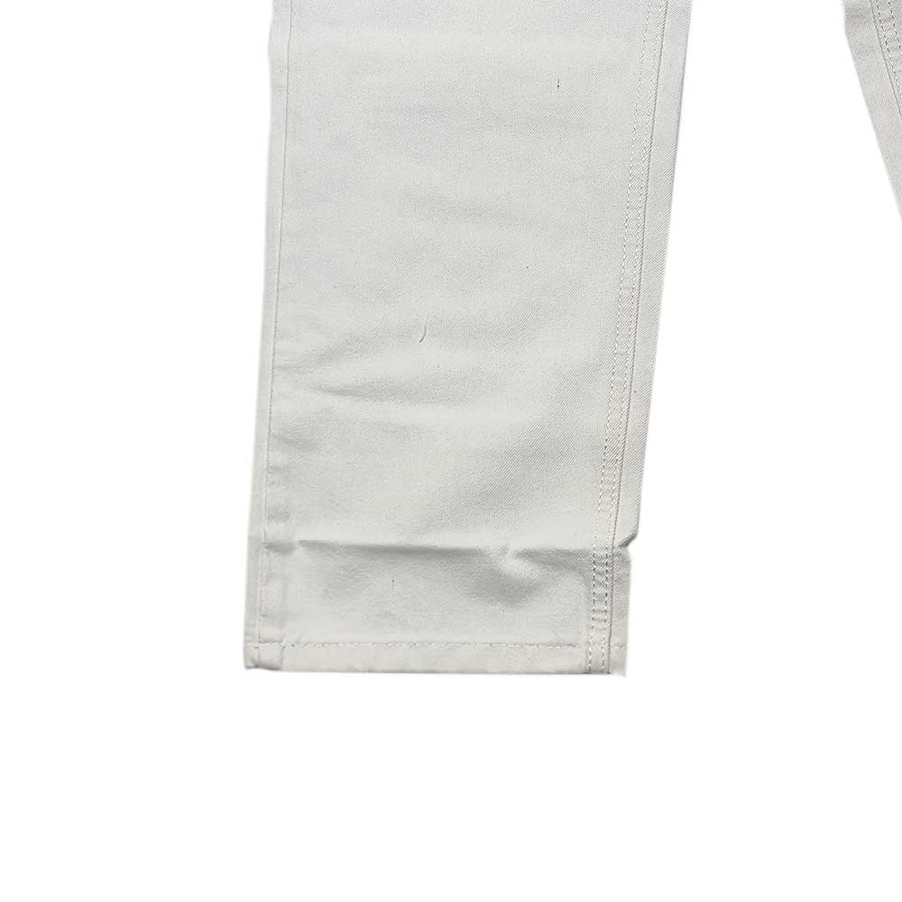 Clothora Men's Off-White Wide-Leg Baggy Denim Jeans | Minimalist Streetwear Loose Fit Pants(2014)