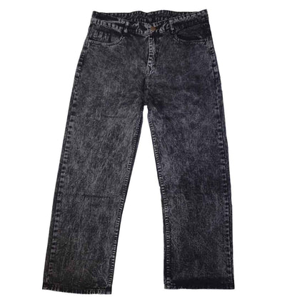 The Acid Smoke Baggy Jeans (Mineral Washed Acid Black / Wide Leg)(2002)