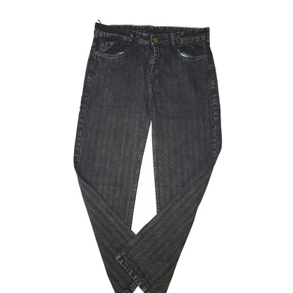 The Pinstripe Washed Black Jeans (Charcoal Black / Textured Vertical Pinstripes)(2010)