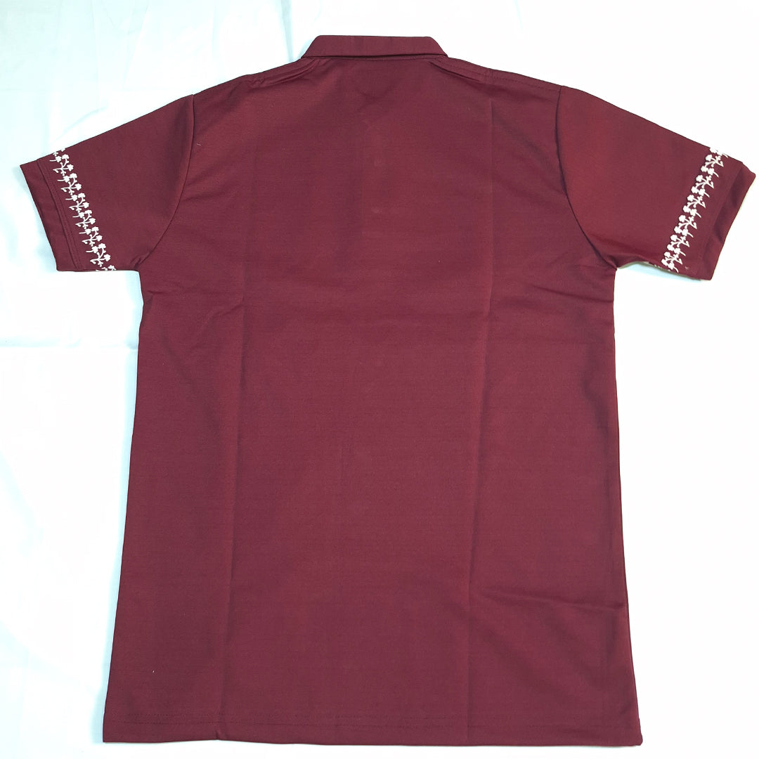 The Royal Floral Polo (Maroon) (1022)
