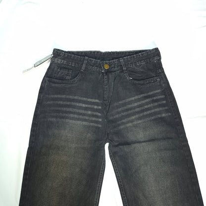 The Fade Black Whiskered Jeans (Close-up view of Washe(2009)
