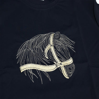 The Wild Horse Embroidered Tee (black)(1019)