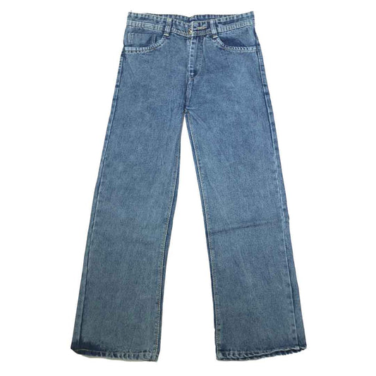 The Classic Indigo Baggy Jeans (Mid-Blue / Clean Wash / Wide Leg) (2001)