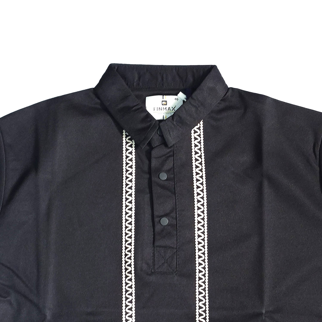 The Tropical Night Polo (Black) (1025)