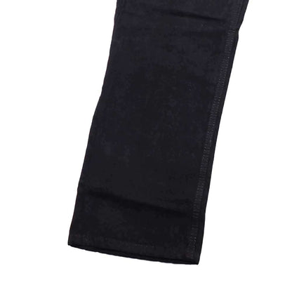 Clothora Men's Solid Black Wide-Leg Baggy Denim Jeans | Casual Loose Fit Streetwear Pants(2012)