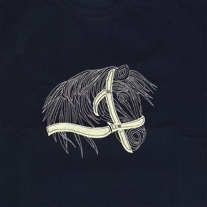 The Wild Horse Embroidered Tee (black)(1019)