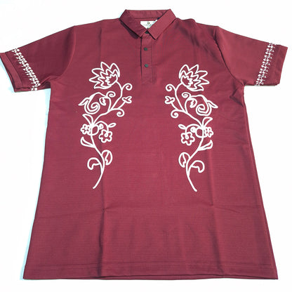 The Royal Floral Polo (Maroon) (1022)