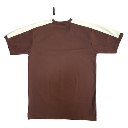 OFF WHITE AND BROWN' the Superior 08 Soccer T-Shirt.' (1001)