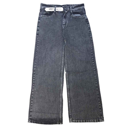 The Ash Grey Loose Fit Jeans (Washed Charcoal Grey / Straight Wide Leg)(2008)