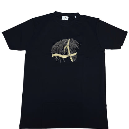 The Wild Horse Embroidered Tee (black)(1019)