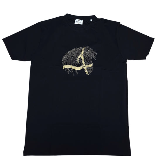 The Wild Horse Embroidered Tee (black)(1019)