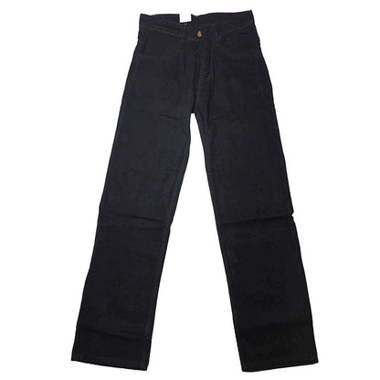 Clothora Men's Solid Black Wide-Leg Baggy Denim Jeans | Casual Loose Fit Streetwear Pants(2012)