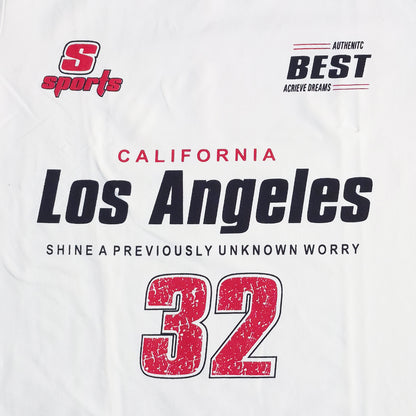 Off-White Cream "CALIFORNIA LOS ANGELES 32" T-Shirt(1003)
