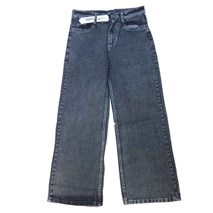 The Ash Grey Loose Fit Jeans (Washed Charcoal Grey / Straight Wide Leg)(2008)