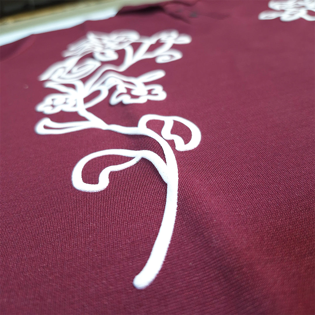 The Royal Floral Polo (Maroon) (1022)