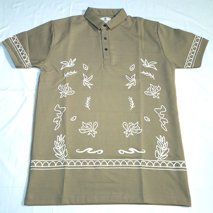 The Boho Garden Polo (Khaki Brown)(1024)
