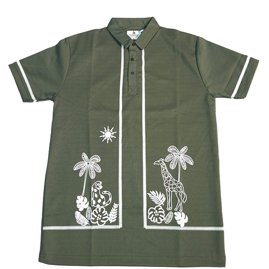 The Safari Explorer Polo (Olive Green)(1023)