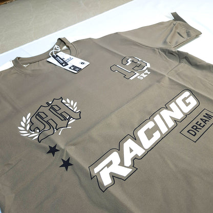 Olive Taupe "RACING DREAM 13" T-Shirt(1004)