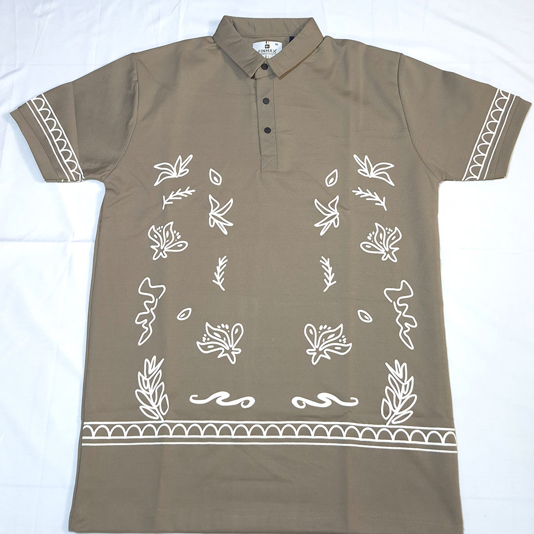 The Boho Garden Polo (Khaki Brown)(1024)