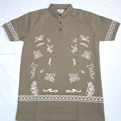 The Boho Garden Polo (Khaki Brown)(1024)