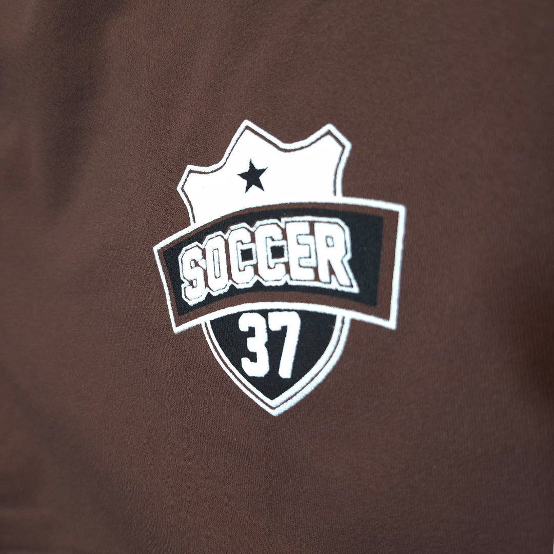 OFF WHITE AND BROWN' the Superior 08 Soccer T-Shirt.' (1001)