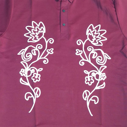 The Royal Floral Polo (Maroon) (1022)