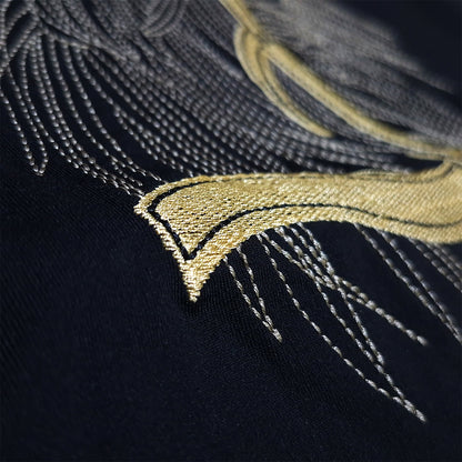 The Wild Horse Embroidered Tee (black)(1019)