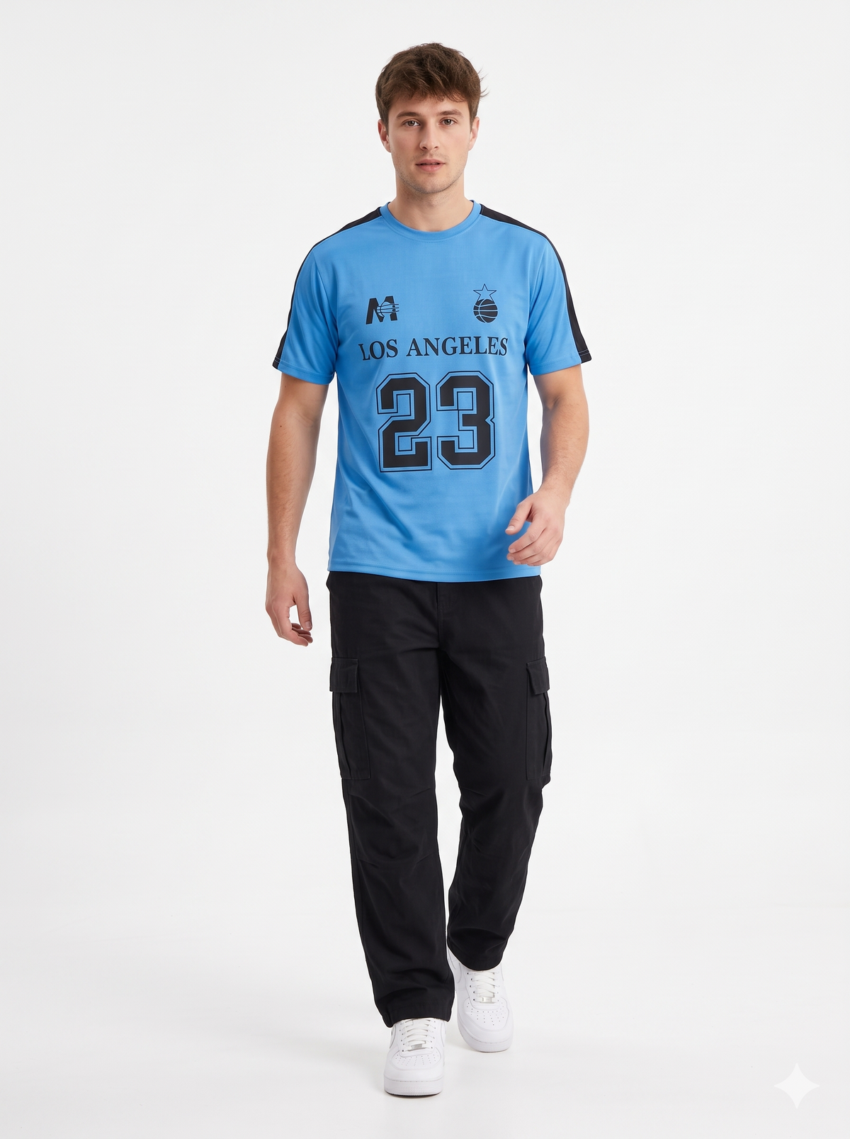 Jet Black "LOS ANGELES 07 STREET TIDE" T-Shirt(1002)