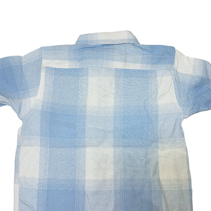 LIGHT BLUEMen Vintage Checked Knitted Full-Zip Casual Overshirt Jacket | Classic Check Pattern Regular Fit Winter Over-Shirt(1050)
