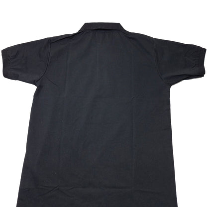 BLACK Men Old Money Style Solid Textured Knitted Snap-Button Collar Polo T-Shirt(1043)