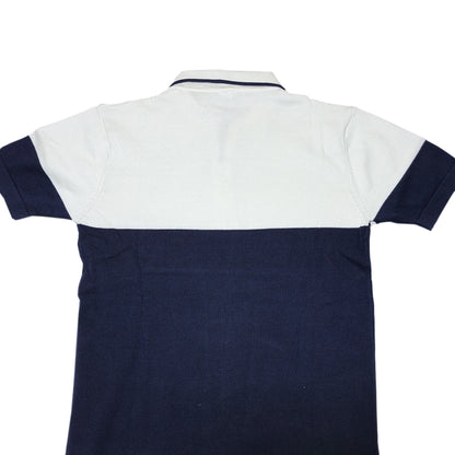 Men Solid Old Money Style Textured Knitted Colorblock Zip Collar Polo T-Shirt(1036)