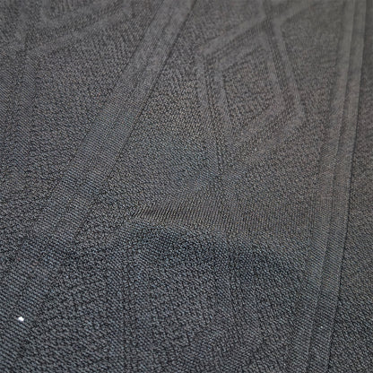 BLACK Men Old Money Style Textured Knitted Snap-Button (1037)