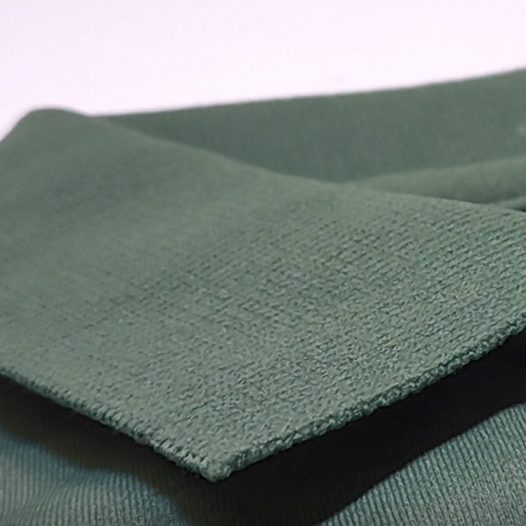 GREEN Men Old Money Style Solid Textured Knitted Snap-Button Collar Polo T-Shirt(1045)