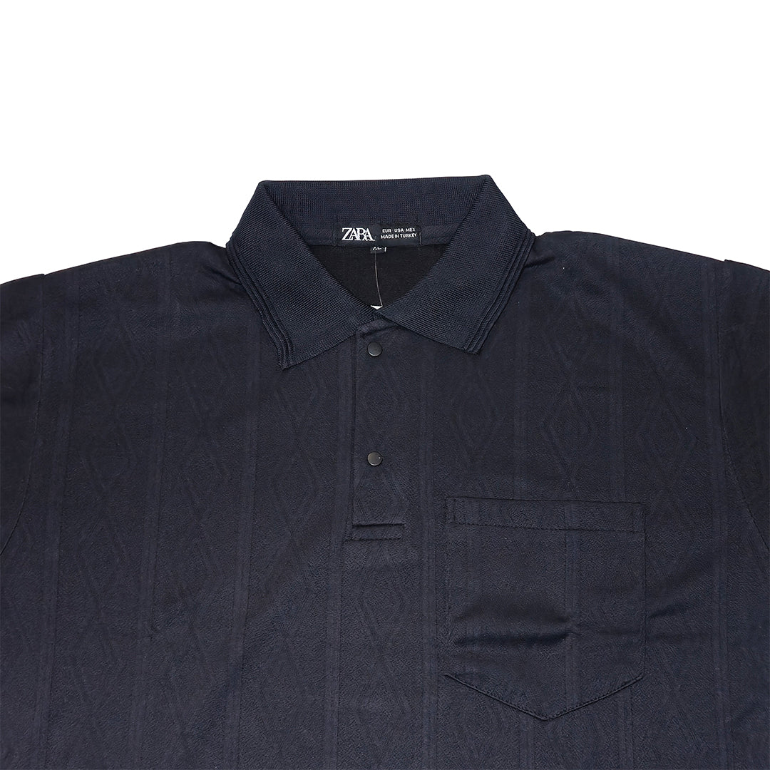 BLACK Men Old Money Style Textured Knitted Snap-Button (1037)