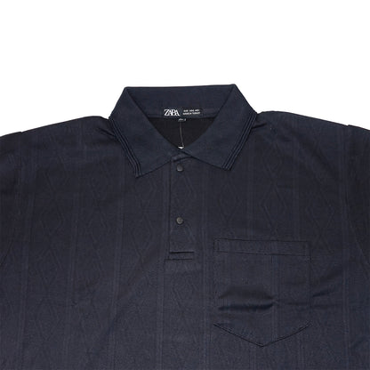 BLACK Men Old Money Style Textured Knitted Snap-Button (1037)