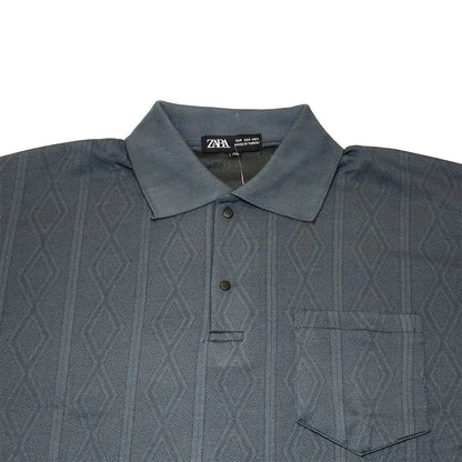 GREY Men Old Money Style Textured Knitted Snap-Button (1040)