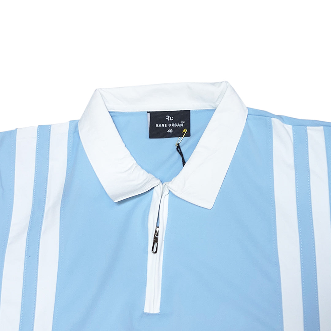 The Sunday Brunch Zipper Polo (Tan / White)(1015)